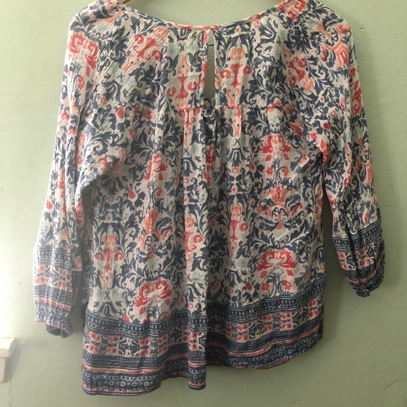 Hollister boho 3/4 sleeve top - Picture 2 of 6